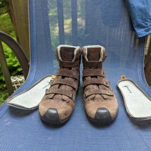 Timberland Smartwool Vibram Hook Strap High Top Hiking Boots Brown Size 6